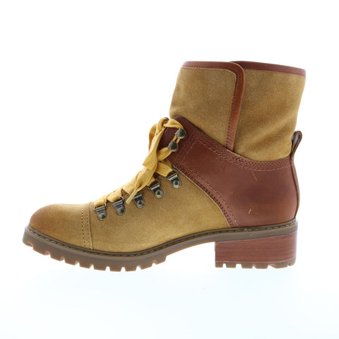 Frye Anise Hiker 70710 Womens Brown Suede Lace Up Hiker Boots Shoes
