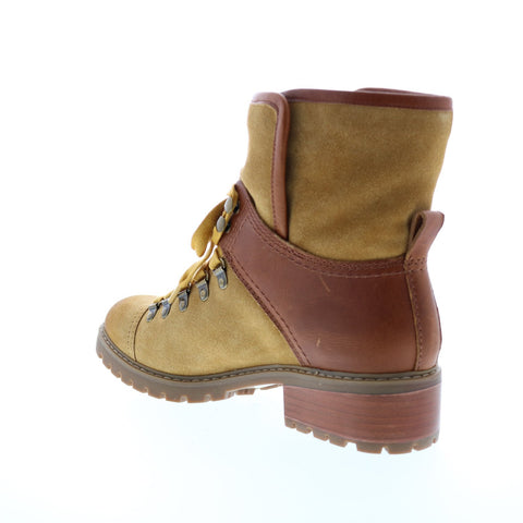 Frye Anise Hiker 70710 Womens Brown Suede Lace Up Hiker Boots Shoes
