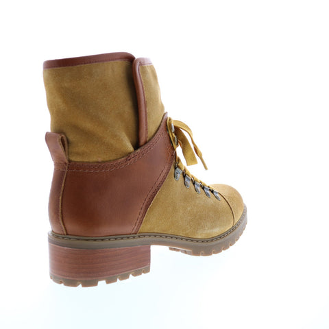 Frye Anise Hiker 70710 Womens Brown Suede Lace Up Hiker Boots Shoes
