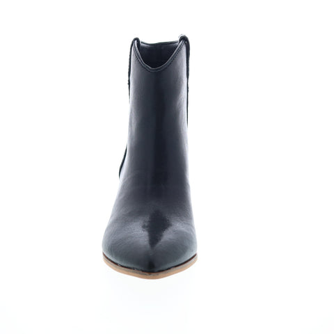 Frye & Co. Maley Pull Tab 70716 Womens Black Leather Ankle & Booties Boots