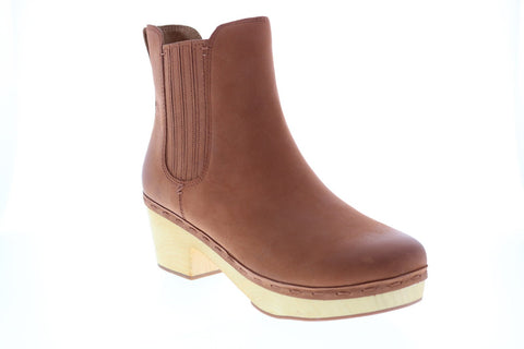 Frye & Co. Odessa Chelsea 70719 Womens Brown Leather Ankle & Booties Boots