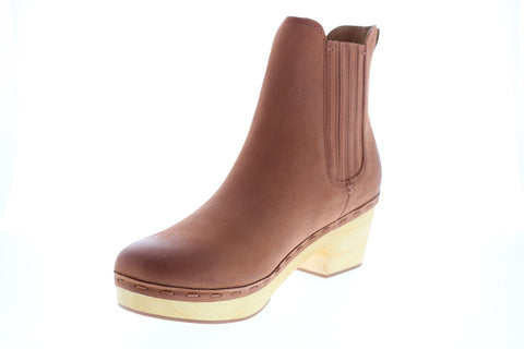 Frye & Co. Odessa Chelsea 70719 Womens Brown Leather Ankle & Booties Boots