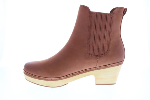 Frye & Co. Odessa Chelsea 70719 Womens Brown Leather Ankle & Booties Boots