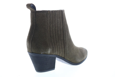 Frye Jacy Chelsea 70738 Womens Gray Suede Zipper Booties Boots