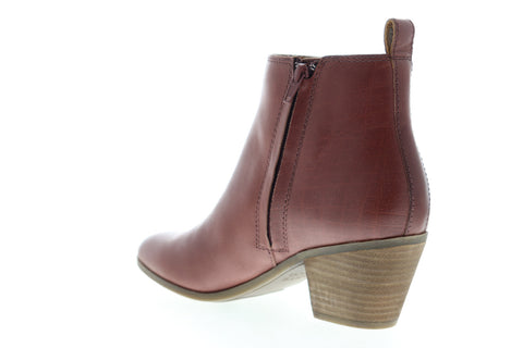 Frye Jacy Chelsea 70742 Womens Brown Leather Zipper Booties Boots