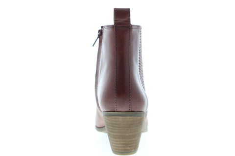 Frye Jacy Chelsea 70742 Womens Brown Leather Zipper Booties Boots