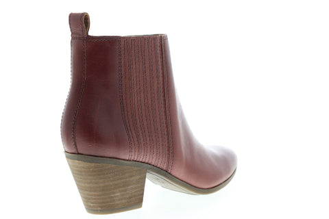Frye Jacy Chelsea 70742 Womens Brown Leather Zipper Booties Boots