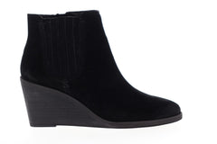 Frye Kaye Chelsea 70743 Womens Black Suede Zipper Chelsea Boots Shoes