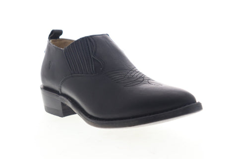 Frye Billy Shootie 70752 Womens Black Leather Slip On Casual Dress Boots Shoes