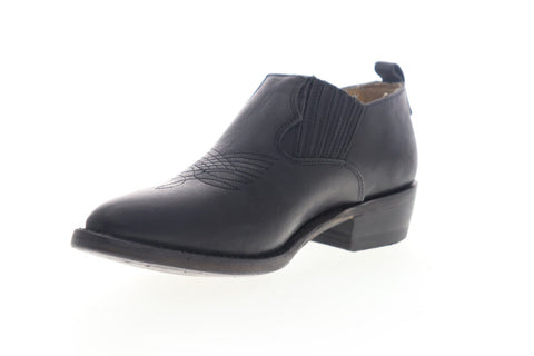 Frye Billy Shootie 70752 Womens Black Leather Slip On Casual Dress Boots Shoes