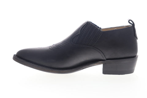 Frye Billy Shootie 70752 Womens Black Leather Slip On Casual Dress Boots Shoes