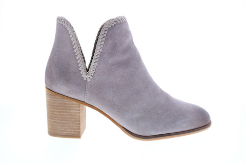 Frye & Co. Phoebe Braid Bootie 70758 Womens Purple Suede Ankle & Booties Boots