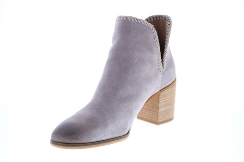 Frye & Co. Phoebe Braid Bootie 70758 Womens Purple Suede Ankle & Booties Boots