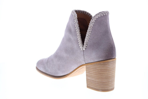 Frye & Co. Phoebe Braid Bootie 70758 Womens Purple Suede Ankle & Booties Boots