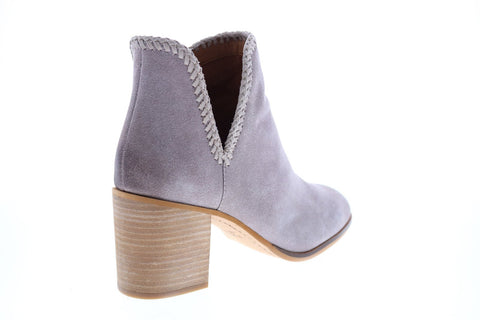 Frye & Co. Phoebe Braid Bootie 70758 Womens Purple Suede Ankle & Booties Boots