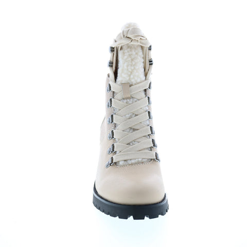 Frye Rayner Hiker 70766 Womens White Leather Zipper Hiker Boots Shoes