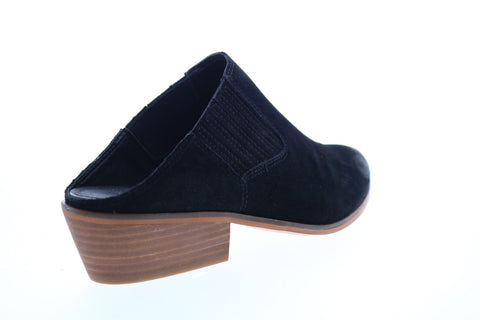 Frye Rubie Mule 70776 Womens Black Suede Heels Slip On Mule Shoes