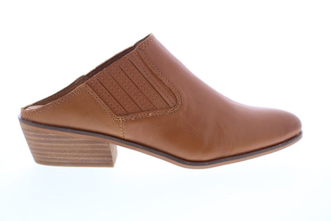 Frye Rubie Mule 70778 Womens Brown Leather Heels Slip On Mule Shoes