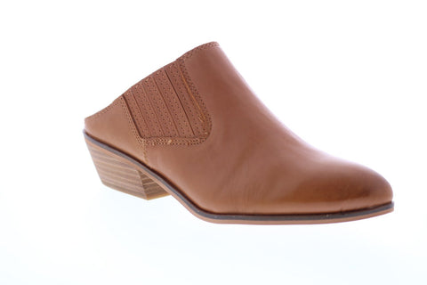 Frye Rubie Mule 70778 Womens Brown Leather Heels Slip On Mule Shoes