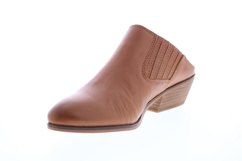 Frye Rubie Mule 70778 Womens Brown Leather Heels Slip On Mule Shoes