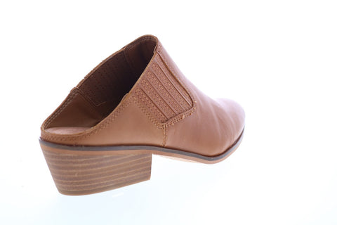 Frye Rubie Mule 70778 Womens Brown Leather Heels Slip On Mule Shoes