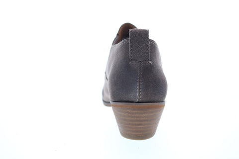 Frye Rubie Western Slip On 70779 Womens Gray Suede Booties Boots