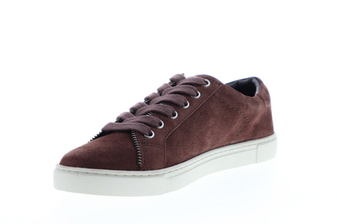 Frye Sindy Moto Low 70792 Womens Red Suede Low Top Lifestyle Sneakers Shoes