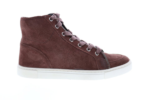 Frye Sindy Moto High 70795 Womens Brown Suede High Top Lifestyle Sneakers Shoes