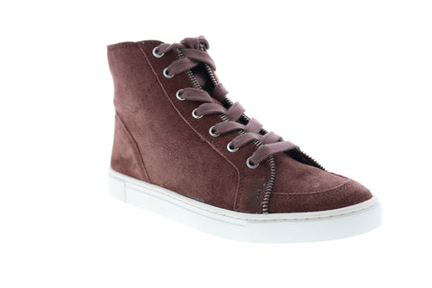 Frye Sindy Moto High 70795 Womens Brown Suede High Top Lifestyle Sneakers Shoes
