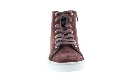 Frye Sindy Moto High 70795 Womens Brown Suede High Top Lifestyle Sneakers Shoes