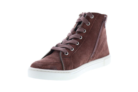 Frye Sindy Moto High 70795 Womens Brown Suede High Top Lifestyle Sneakers Shoes