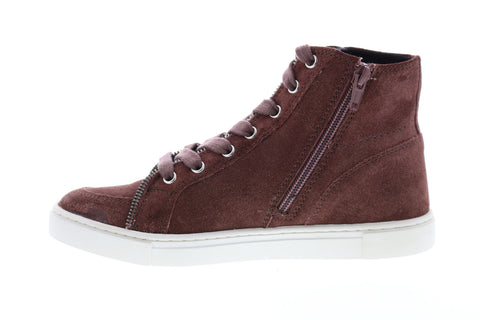 Frye Sindy Moto High 70795 Womens Brown Suede High Top Lifestyle Sneakers Shoes