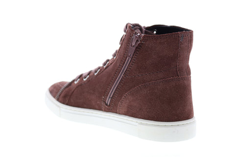 Frye Sindy Moto High 70795 Womens Brown Suede High Top Lifestyle Sneakers Shoes