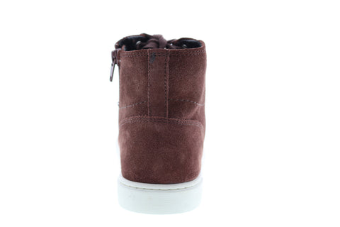 Frye Sindy Moto High 70795 Womens Brown Suede High Top Lifestyle Sneakers Shoes