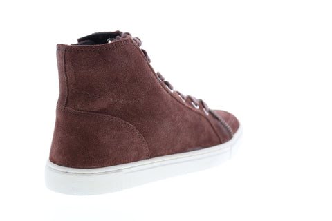 Frye Sindy Moto High 70795 Womens Brown Suede High Top Lifestyle Sneakers Shoes