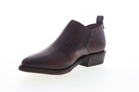 Frye Billy Shootie 70814 Womens Brown Leather Slip On Casual Dress Boots Shoes