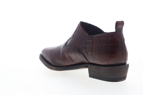 Frye Billy Shootie 70814 Womens Brown Leather Slip On Casual Dress Boots Shoes