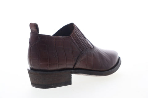 Frye Billy Shootie 70814 Womens Brown Leather Slip On Casual Dress Boots Shoes