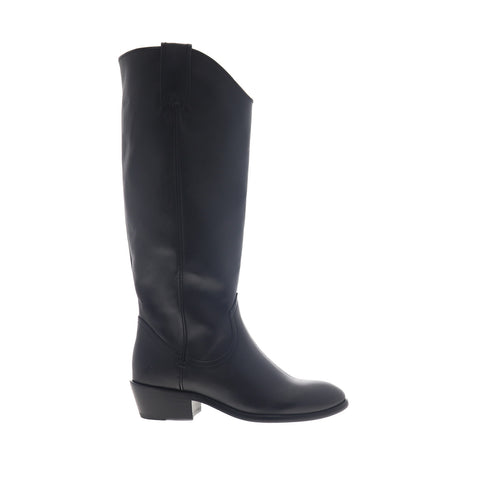 Frye Carson Pull On 70832 Womens Black Extended Leather Casual Dress Boots