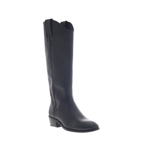Frye Carson Pull On 70832 Womens Black Extended Leather Casual Dress Boots