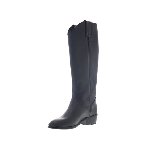 Frye Carson Pull On 70832 Womens Black Extended Leather Casual Dress Boots