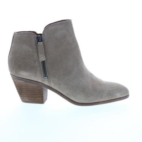 Frye & Co. Holly Zip Bootie 70840 Womens Brown Suede Ankle & Booties Boots