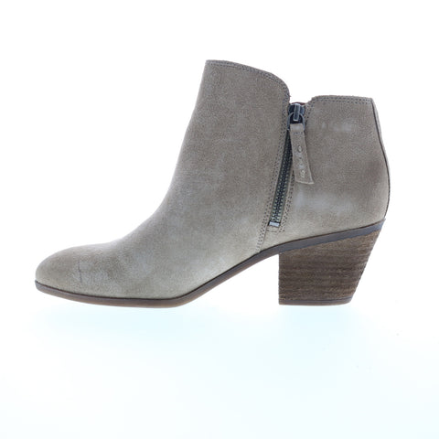 Frye & Co. Holly Zip Bootie 70840 Womens Brown Suede Ankle & Booties Boots
