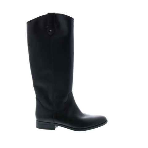 Frye Tania Pull On 70842 Womens Black Leather Tall Slip On Casual Dress Boots