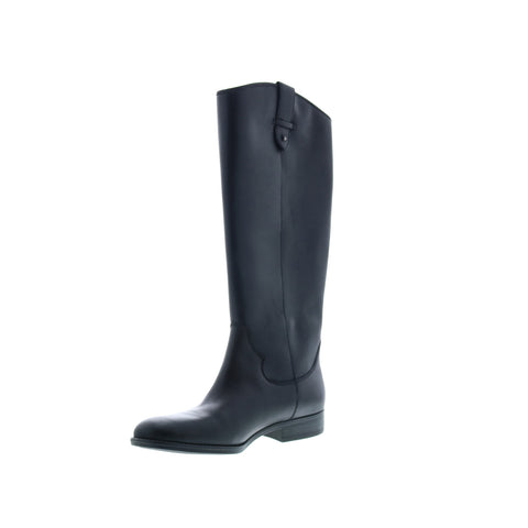 Frye Tania Pull On 70842 Womens Black Leather Tall Slip On Casual Dress Boots