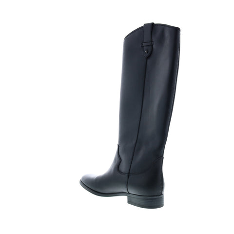 Frye Tania Pull On 70842 Womens Black Leather Tall Slip On Casual Dress Boots
