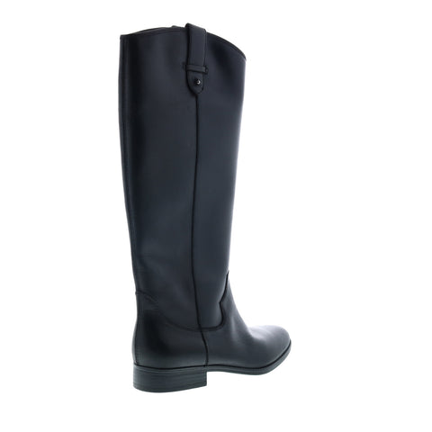 Frye Tania Pull On 70842 Womens Black Leather Tall Slip On Casual Dress Boots