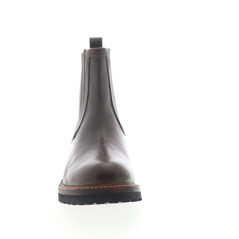 Frye Ella Moto Chelsea 70847 Womens Brown Leather Slip On Boots
