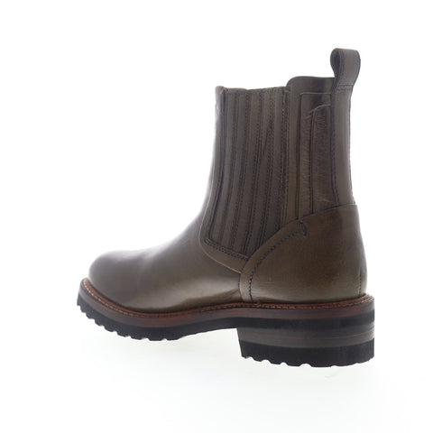 Frye Ella Moto Chelsea 70847 Womens Brown Leather Slip On Boots