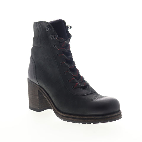 Frye Karen Hiker 70863 Womens Black Nubuck Casual Dress Boots